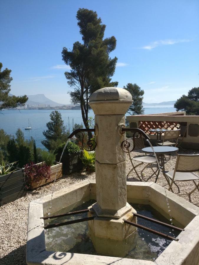 Villa-Chateau Les Terrasses - Tamaris, Plage Des Sablettes, Mer Au Bas De La Propriete La Seyne-sur-Mer Exterior photo